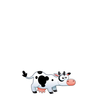 Cow model albastru închis pe tricou
