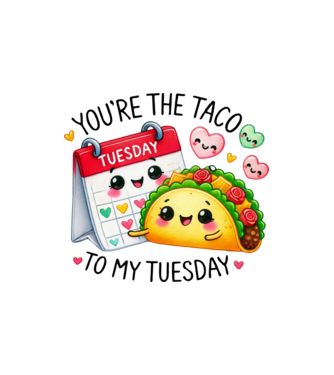 Taco to my Tuesday model nisipiu pe tricou