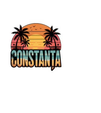 Constanța model alb pe tricou
