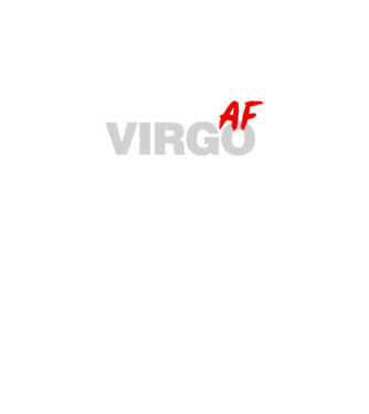 VIRGO as fuck model negru pe tricou