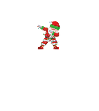 Dab Santa model negru pe tricou