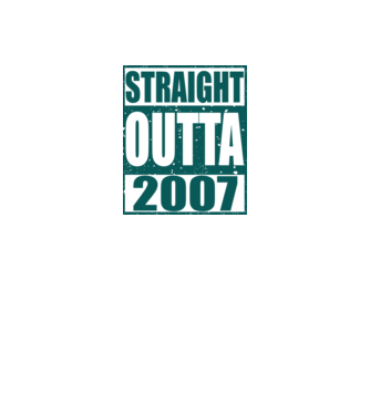 Straight Outta - 2007 model nisipiu pe tricou