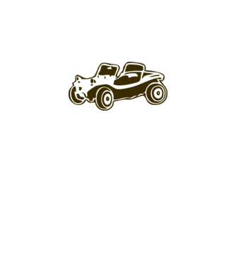 Buggy model alb pe tricou