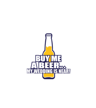 buy me a beer model alb pe tricou