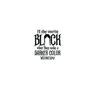  ill stop wearing black model alb pe tricou