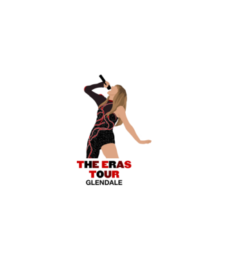 Taylor Swift The Eras Tour Glendale model alb pe tricou