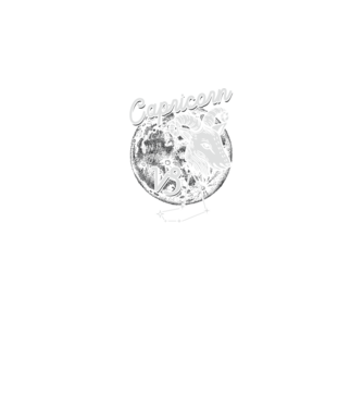 Zodiac bărbat CAPRICORN retro model negru pe tricou