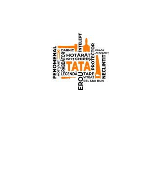 Acronimele tatălui model alb pe tricou