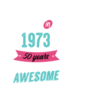 MADE IN 1973 model negru pe tricou