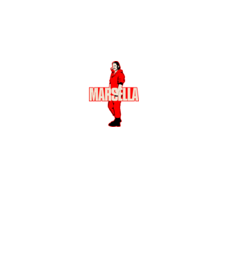 mareille la casa de papel model negru pe tricou