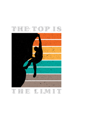 The Top is the limit model alb pe tricou