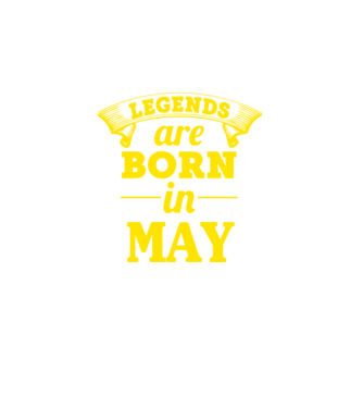 Legends are born in May model albastru jeanși pe tricou