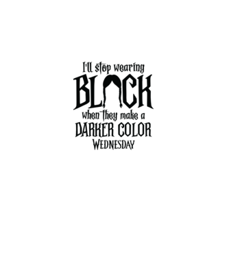  ill stop wearing black model alb pe tricou