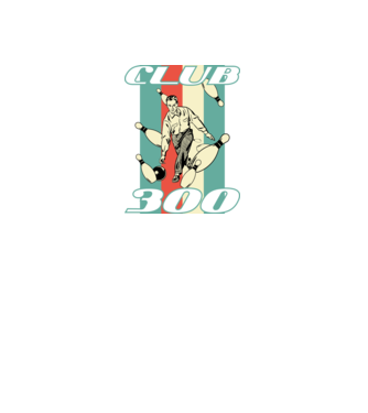 club300 model negru pe tricou