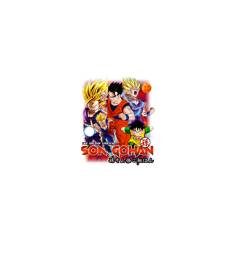 gohan dragonball model negru pe tricou