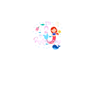 Mermazing Birthday 2 model negru pe tricou