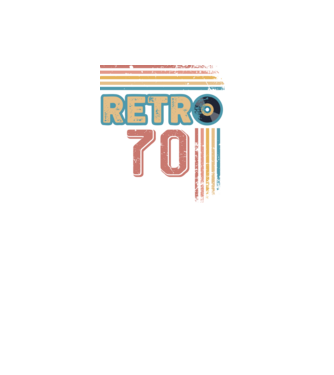 Retro 70 Birthday model alb pe tricou