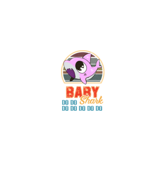 BabyGIRL shark model negru pe tricou