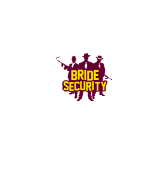 Bride Security model alb pe tricou