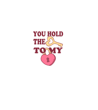 you hold the key to my heart model alb pe tricou