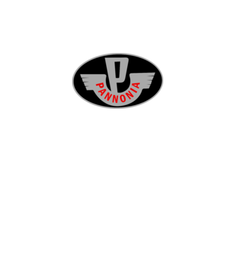 Logo Pannonia model alb pe tricou