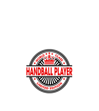 World class HANDBALIST model alb pe tricou