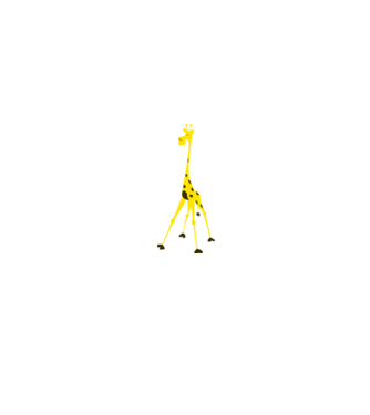Giraffe model alb/roșu pe tricou