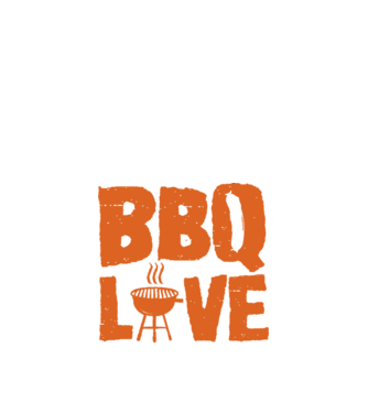 BBQ LOVE model negru pe tricou