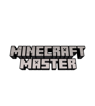 Minecraft Master model alb pe tricou