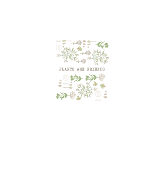 Plants are friends model alb pe tricou