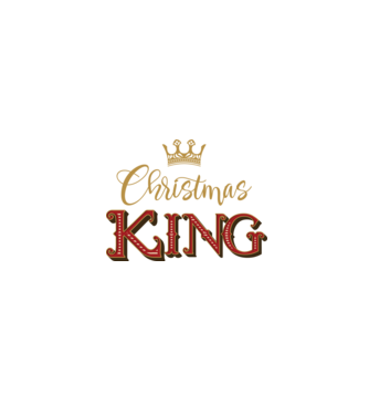 Christmas King model negru pe tricou