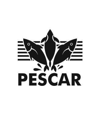 Pescar original model alb pe tricou