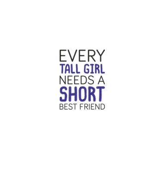 Short Freind model alb pe tricou