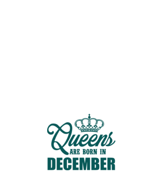 Queens are born in - December model roz deschis pe tricou