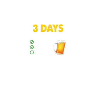 I only drink 3 days a week model negru pe tricou