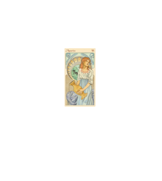 Horoscop Tarot VARSATOR model alb pe tricou