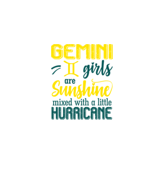 Sunshine with Hurricane GEMINI model negru pe tricou