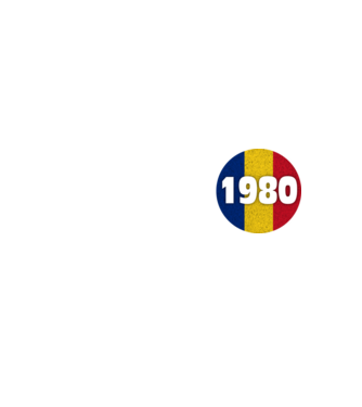 Made in 1980 model negru pe tricou