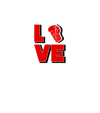 LOVE BOX model alb pe tricou
