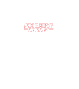 storming area 51 things outline model alb pe tricou