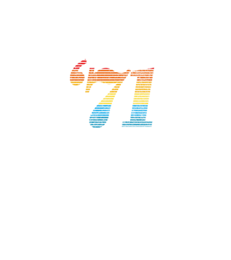 Retro Birthday 1971 model alb pe tricou