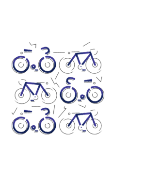Bikes model negru pe tricou