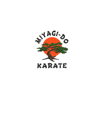 Miyagi-do karate cobra kai model gri pe tricou