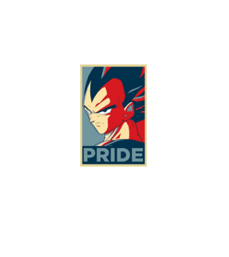 vegeta pride dragonball model  pe tricou