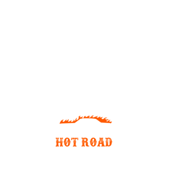 Hot road cartel model negru pe tricou