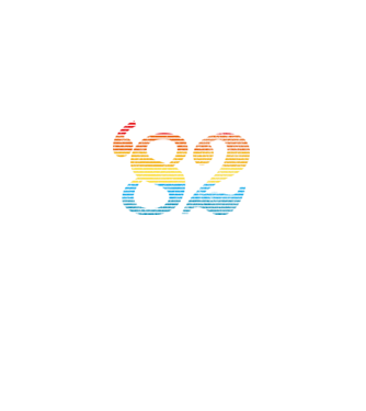 Retro Birthday 1982 model alb pe tricou