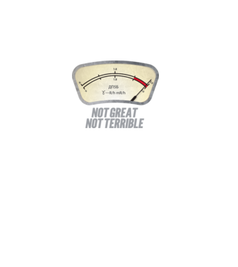 Dosimeter model gri pe tricou