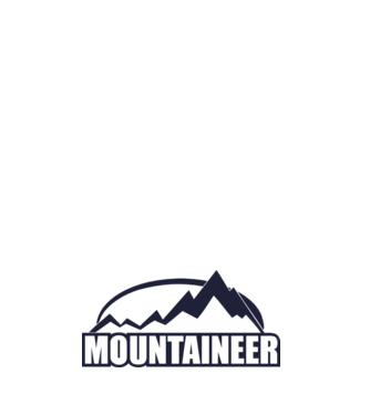 mountaineer model negru pe tricou