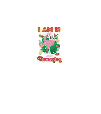 FLAMAZING Birthday 10 Years old model alb pe tricou