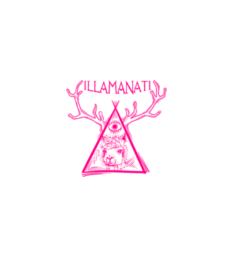 Illamanati model alb pe tricou